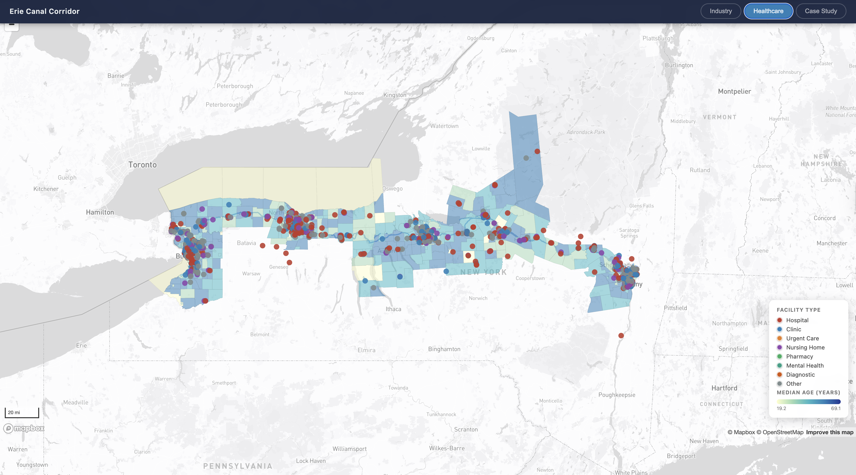Cover image for Two Centuries of Economic and Public Health Evolution Along Upstate New York's Greatest Waterway