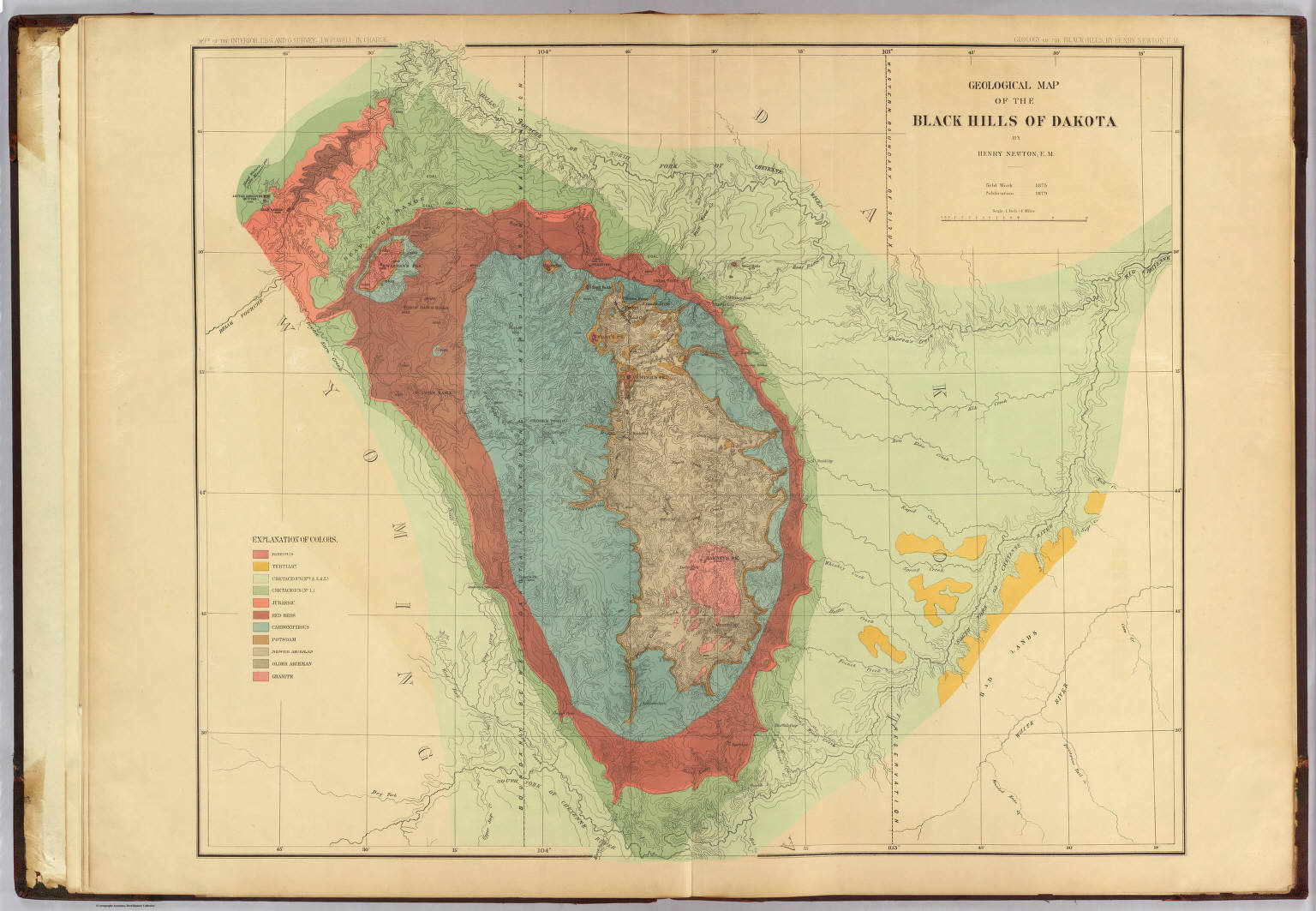 Hayden geological survey maps, 1870s