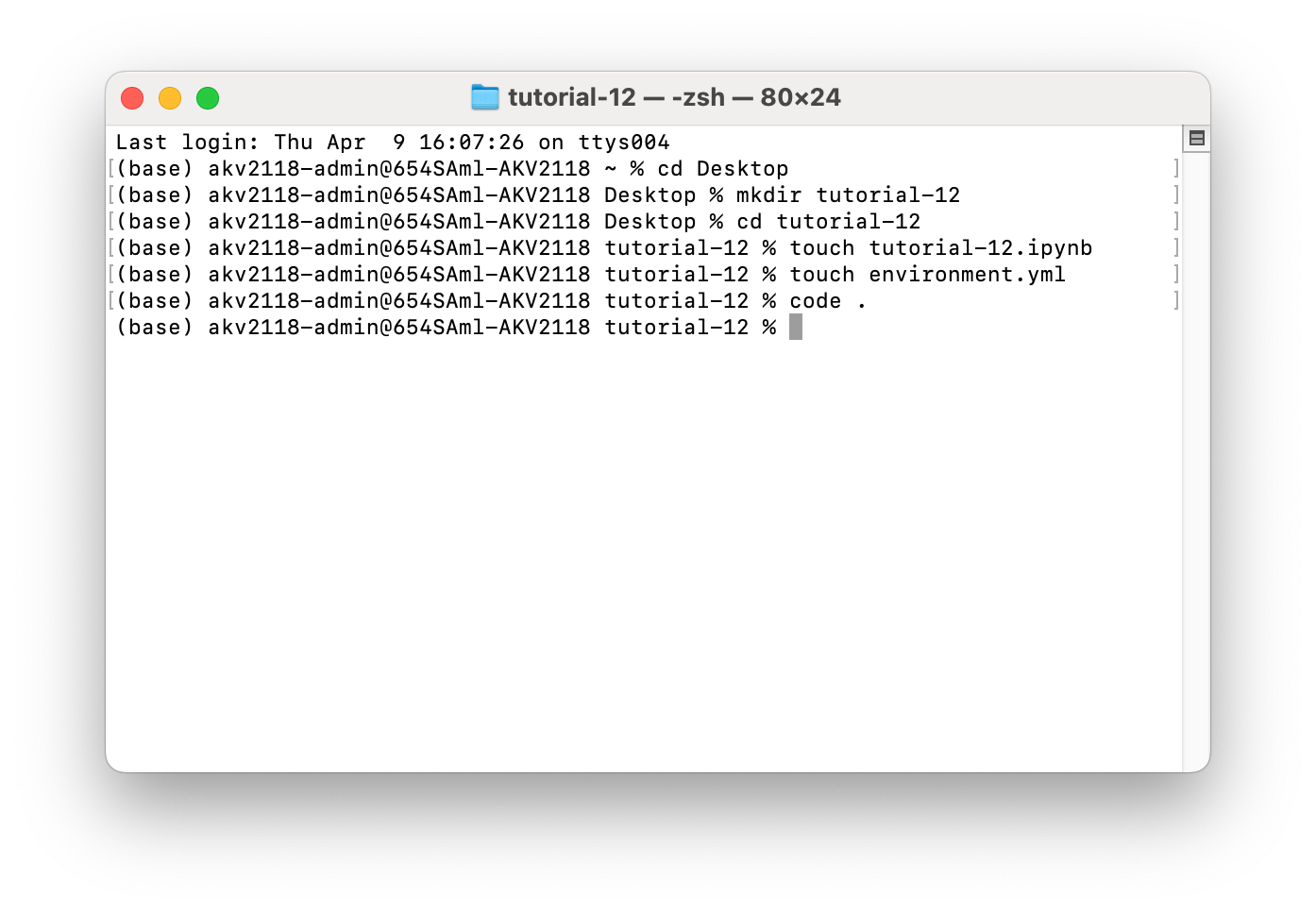 bash commands