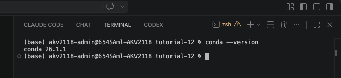 succesful conda install